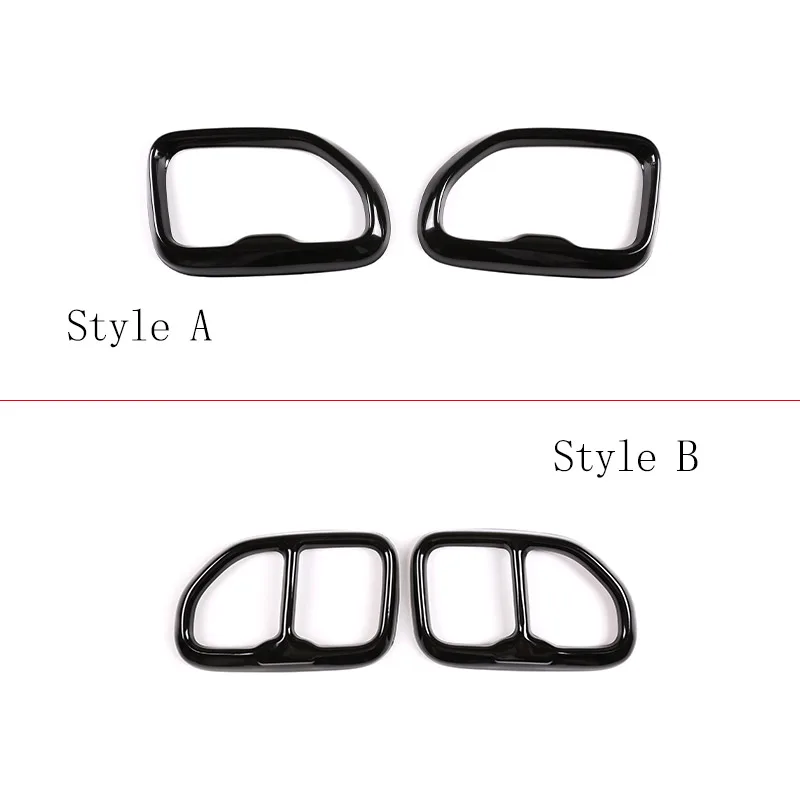 For BMW X3 G01 X4 G02 2018-2022 Stainless Steel Glossy Black Car Tail Exhaust Pipe Outlet Muffler Pipe Cover Trim Accessories