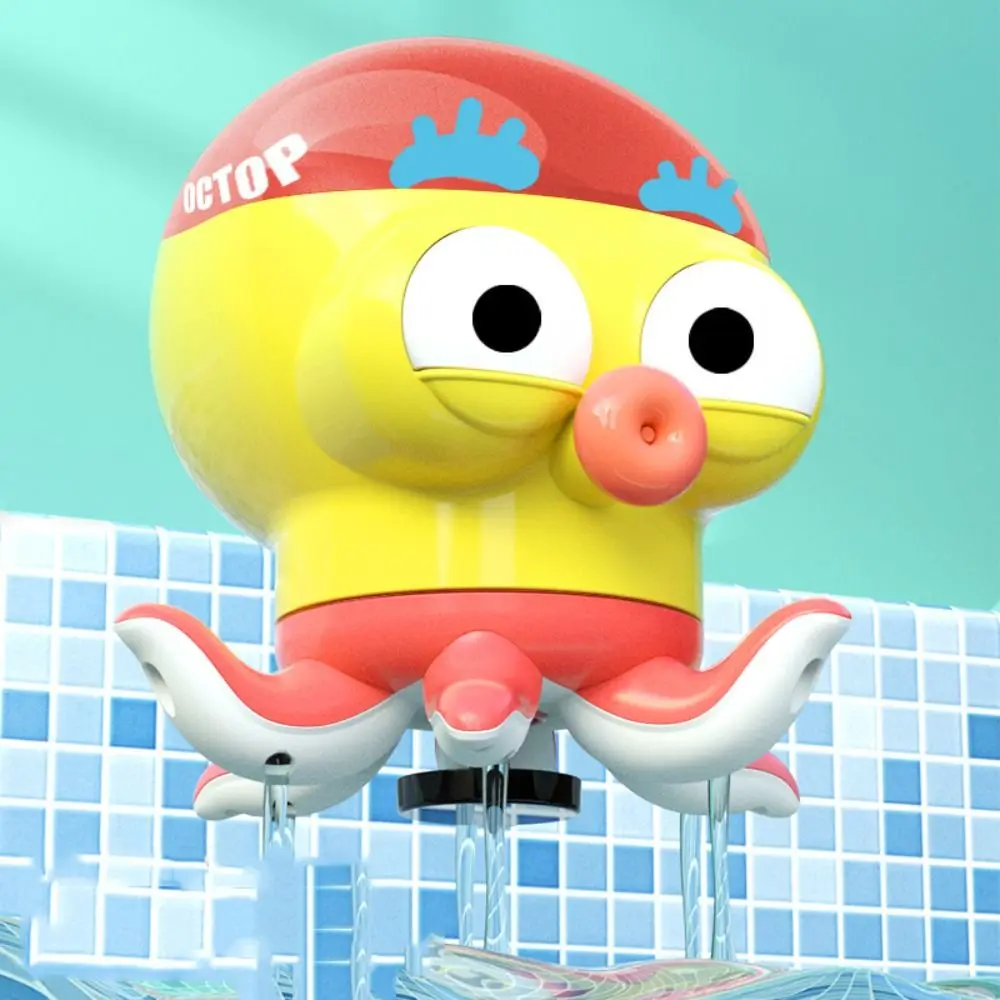 Plástico agua jugando pulpo juguete ducha interactivo multiusos baño rociador juguete decorativo jugar agua