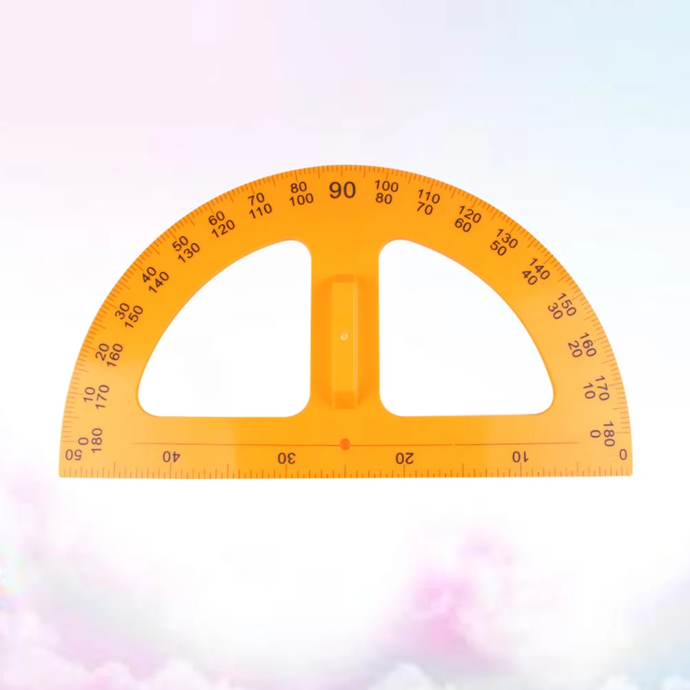 Protractor Teaching Tool Set Plastic Geometry Ruler For Students Drafting Supplies School Stationery Measuring Tools