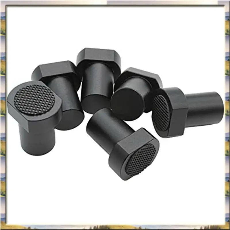 

6Piece Aluminum Alloy Bench Dog Bench Dog Clamp Woodworking Table Clamping Jaws (Black)AA46 HOT-