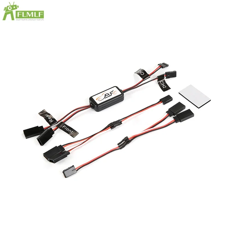 LED Car Light Controller Set Fit for 1/5 HPI ROFUN BAHA ROVAN KM BAJA 5B 5T 5SC Rc Car Toys Games Parts