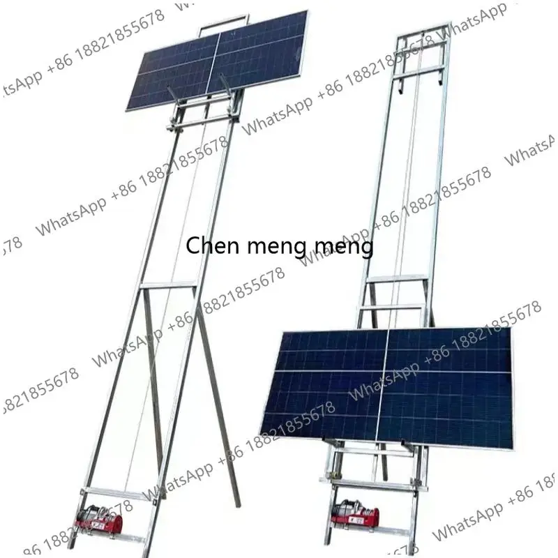 Safe and Fast Photovoltaic Panel Lift Electric Small Lifting Glass Door and Window Crane Portable Solar Panel Crane 4 to 25m