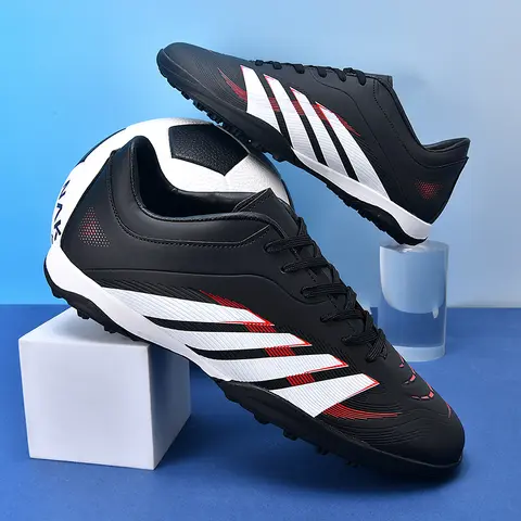 Originalmärke Herr Röda Fotbollsskor Turf Knölar Professionella Herr Fotbollsskor Tävlingsträning Futsalskor Herr Sneakers 6 best sales Chuts - №6