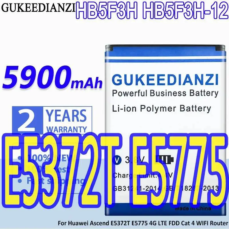 

Аккумулятор мобильного телефона для Huawei Ascend E5372T E5775 4G Lte Wi-Fi маршрутизатор 5900 мАч HB5F3H HB5F3H-12 Быстрая зарядка