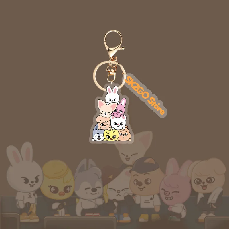 SKZOO Cartoon Same Acryl doppelseitiger Schlüsselanhänger Tasche kleiner Anhänger niedlicher peripherer Cartoon-Anhänger