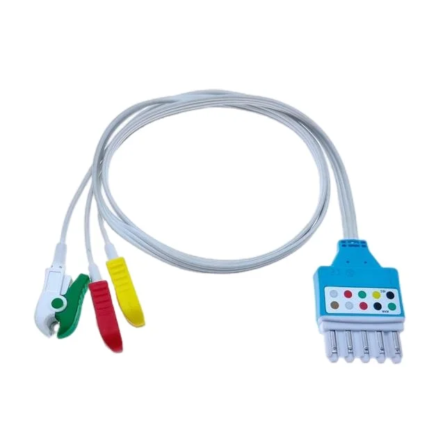 

Compatible with HP Cable 3 Lead Clip Disposable ECG Leads
