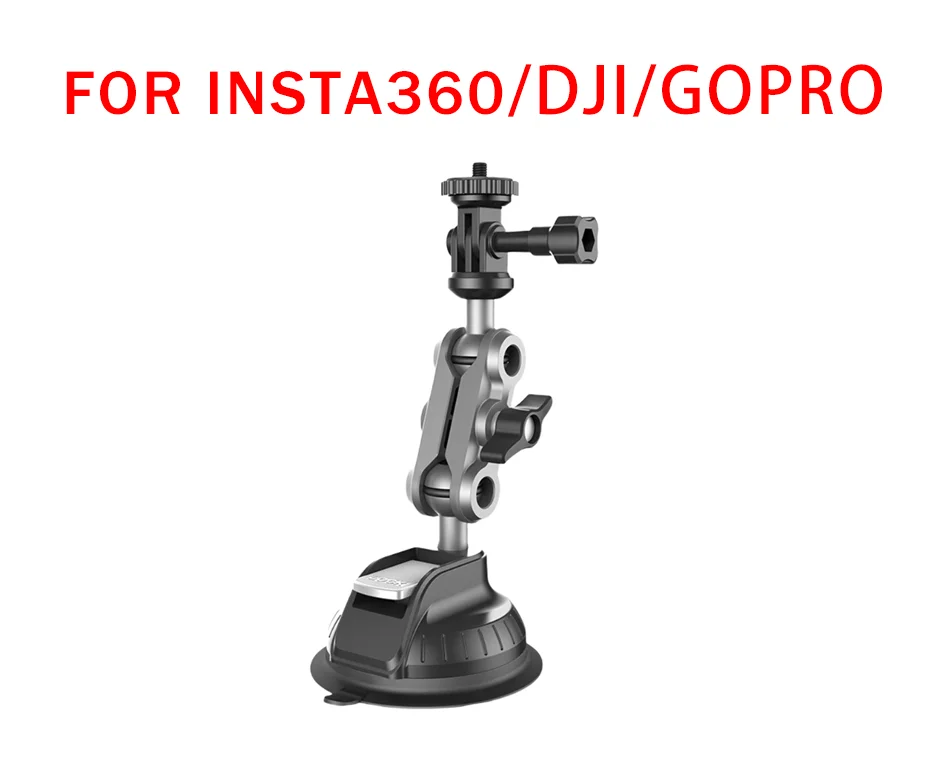 

Action Camera Dash Cam Phone Car Mount 1/4 Inch Camera Car Suction Mount 360 Adjustable for GoPro Insta360 DJI Action Camera