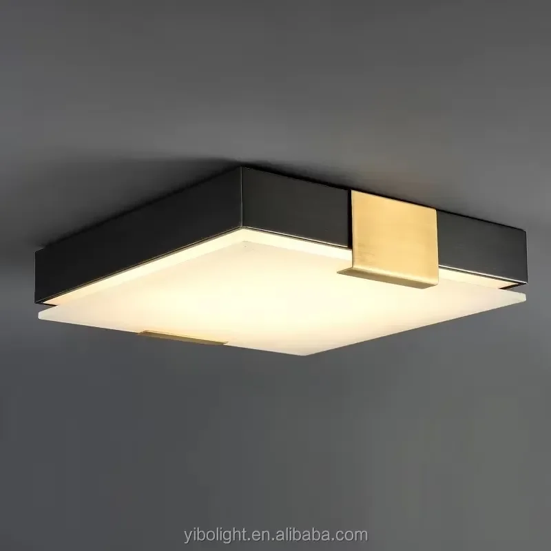 Modern LED Square Ceiling Light Fixture for Living Room Dining Area Bright Rectangular Panel Lamp Home Interior Decoration