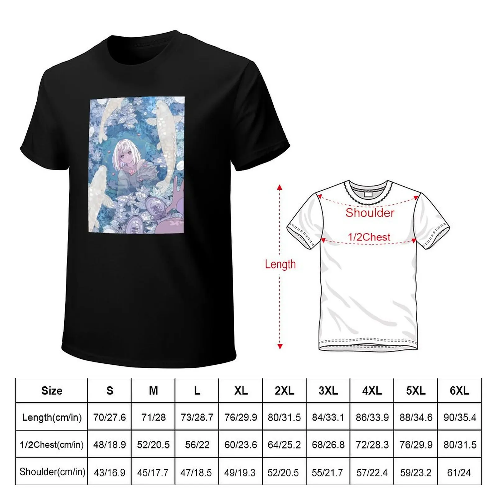 Aesthetic Anime Fishy Dream T-Shirt Novelty Graphic Tee Shirt