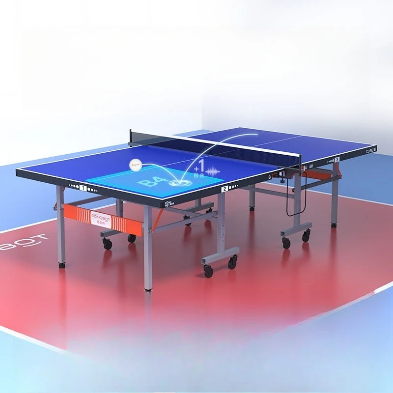 

Smart table tennis table 25mm + tee set, home training foldable indoor tennis
