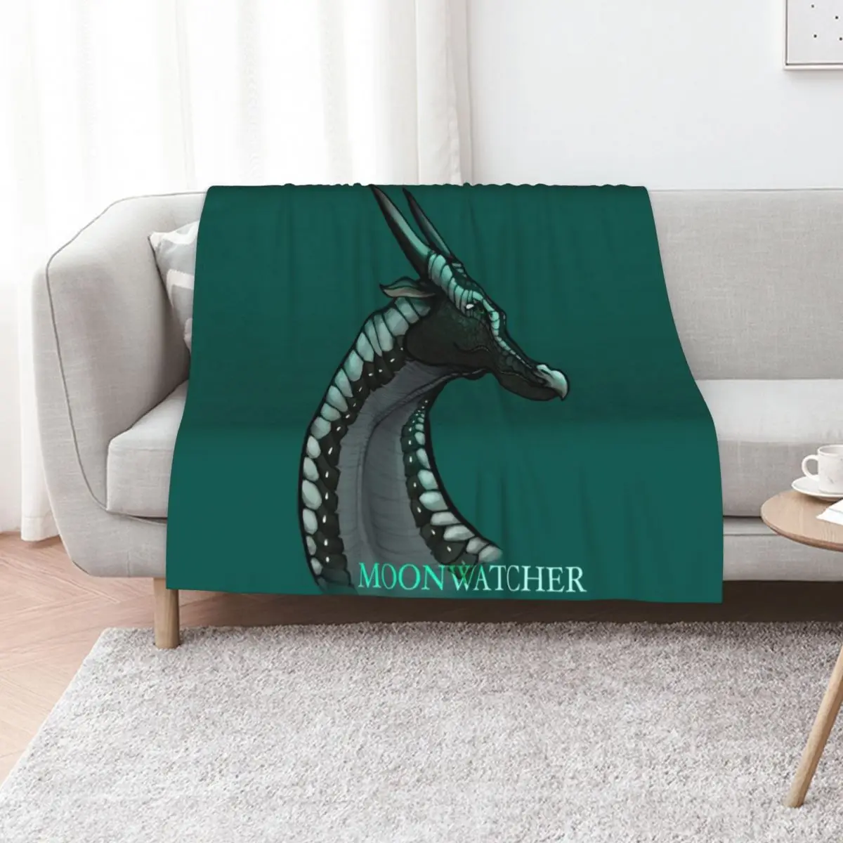 

Wings of Fire - Moonwatcher Throw Blanket Custom Single Multi-Purpose Hairys Blankets