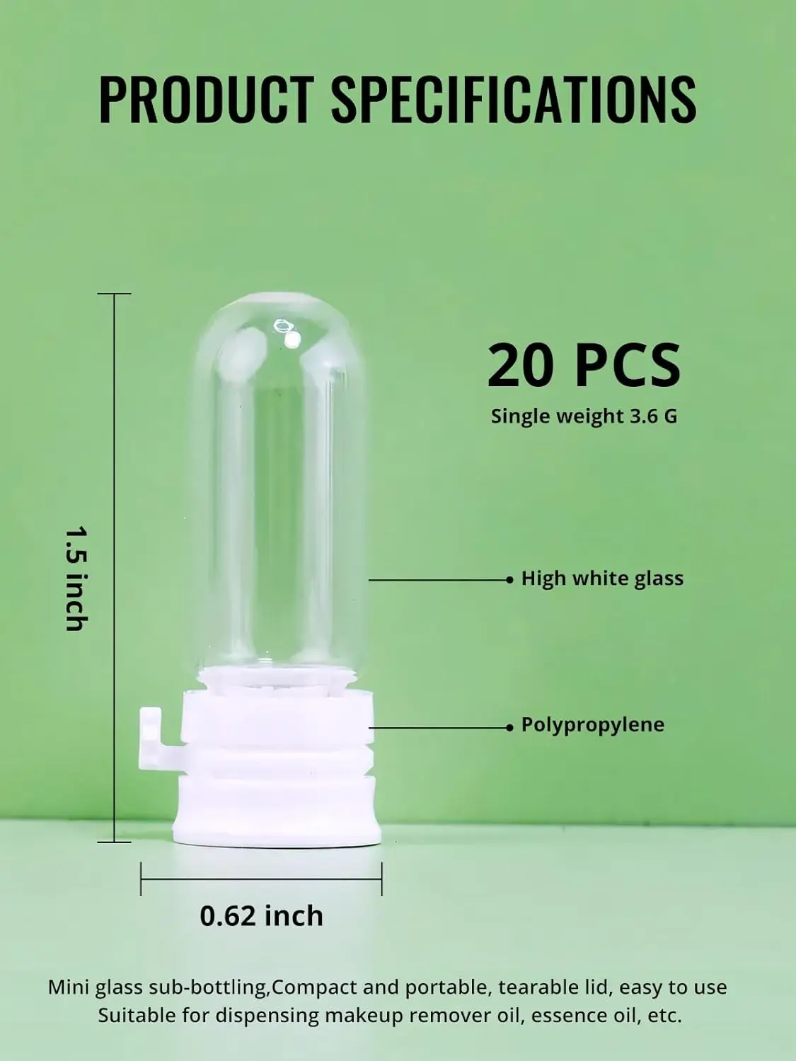 20-50 stuks doorzichtige lekvrije reisfles voor make-up verwijderaar en lotion, draagbare dispenser met flip-top essentie apart gebotteld