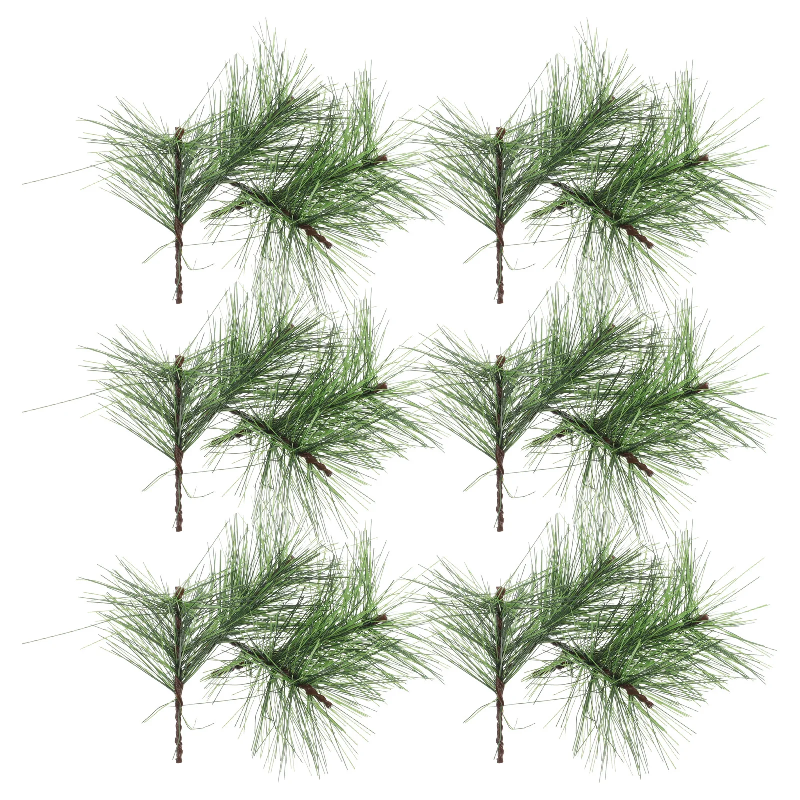 

60Pcs Artificial Pine Needle Picks Realistic Greenery Faux Cedar Stems Christmas Wreath Garland Holiday Decoration