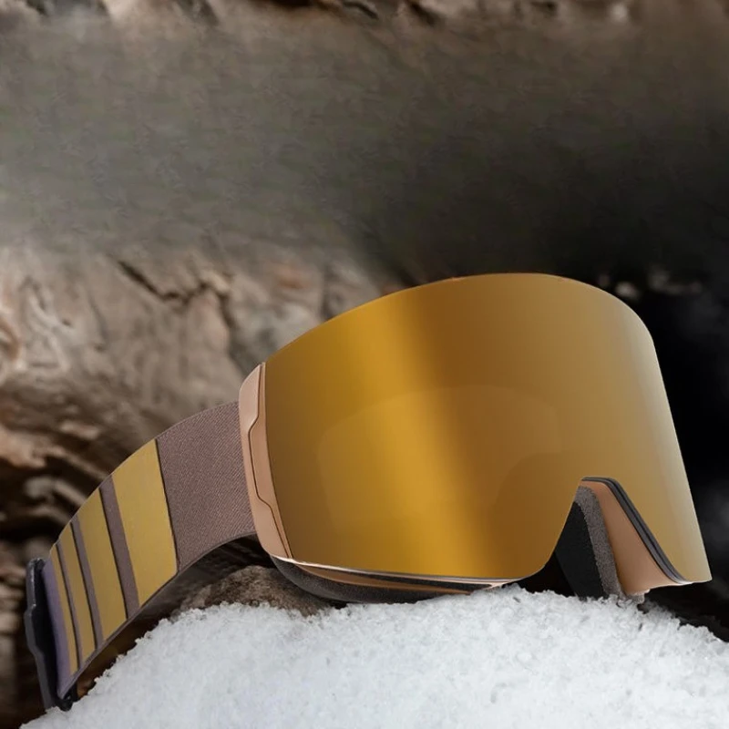 

Ski glasses anti-fog magnetic suction high definition large field of vision outdoor snow mountain goggles