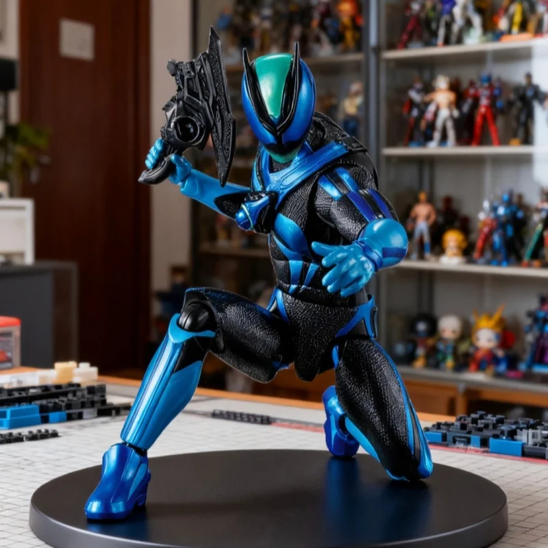 Original New Bandai Kamen Rider Zeztz Zzz Action Figure Pulse Red Blue Green And Purple Form Variable Action Figure Toy Ornament
