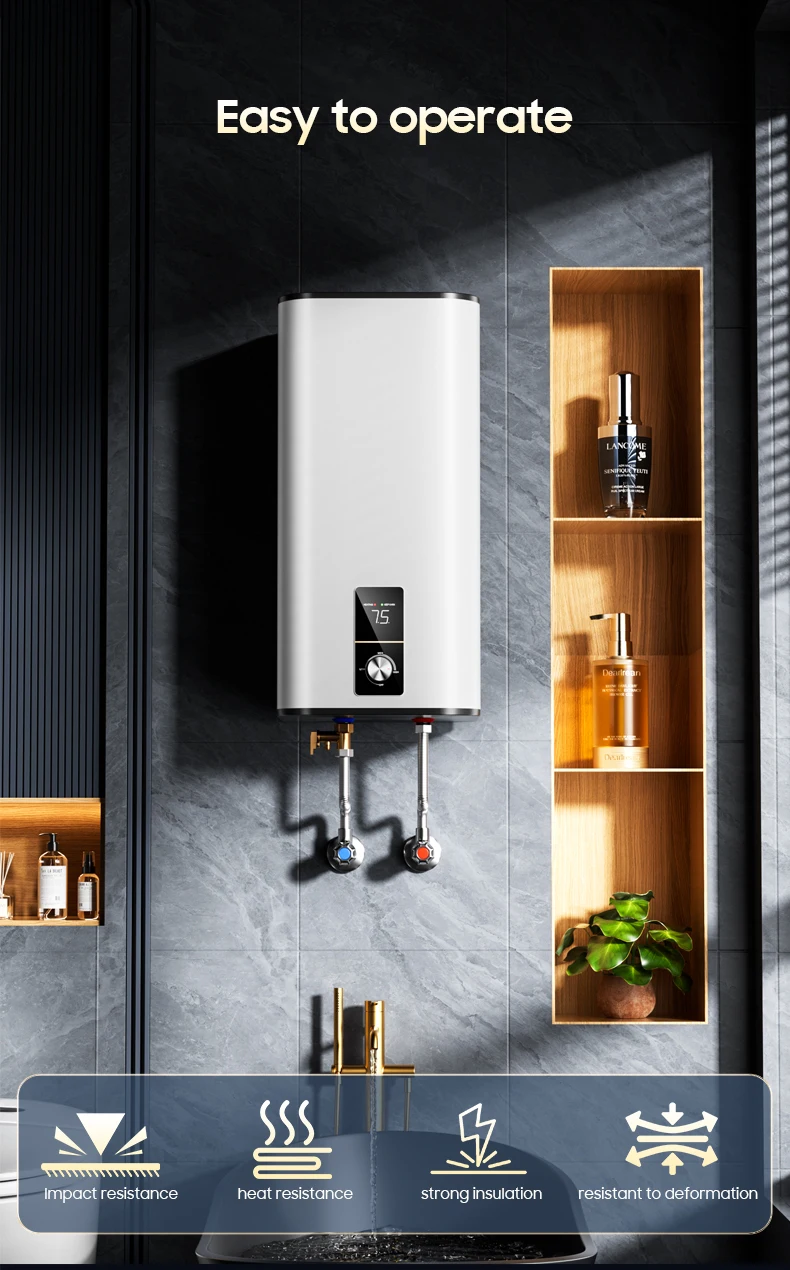 

10L 15L 20L 30L 50L 80L 100L 10 15 20 30 50 100 Liters Tank Storage Shower Boiler Electric Hot Water Heater Geyser for Bathroom