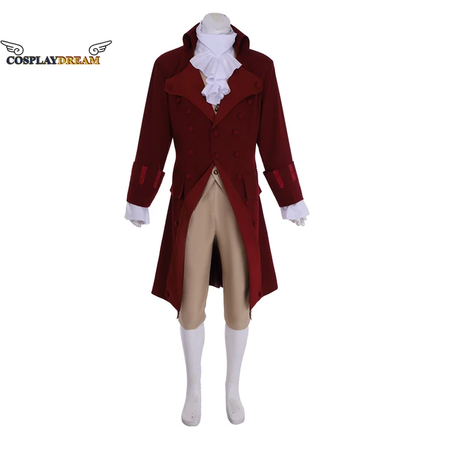 Tenue militaire britannique trempee pour hommes tenue medievale officier de Hamilton Marquis de Lafayette costume de Marquis de Hamilton aristocrate siecle participe AliExpress