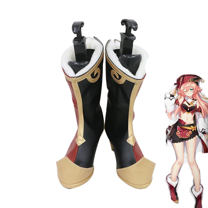 

Anime Genshin Impact Yanfei cosplay shoes Aestheticism Uniform Yan Fei Cosplay Costume Halloween Carnival Cosplay Costume