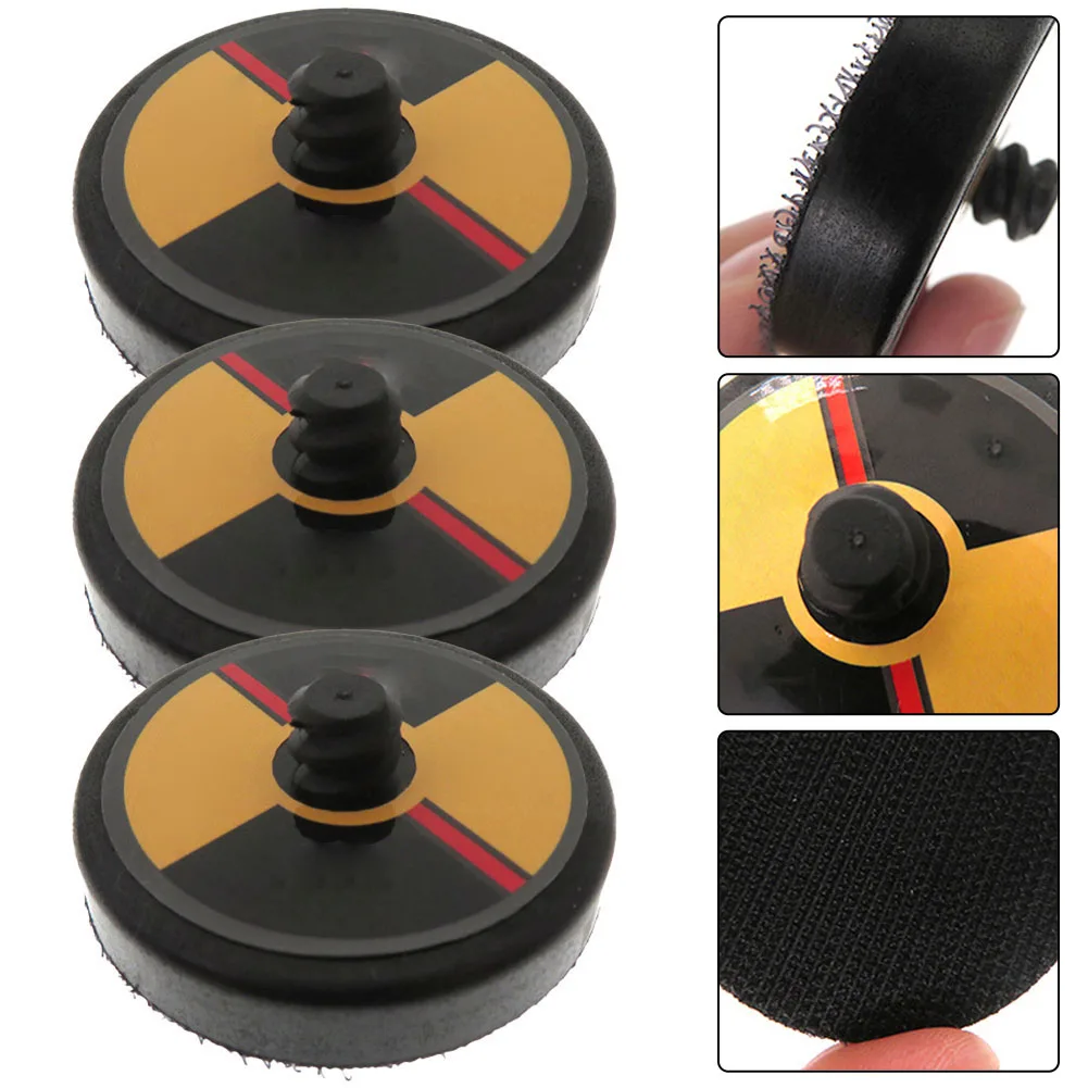 3pcs 2 Inch 50mm Sanding Pad Back Plate Sanding Disc Pneumatic Grinder Chassis Sanding Disc Backing Pad