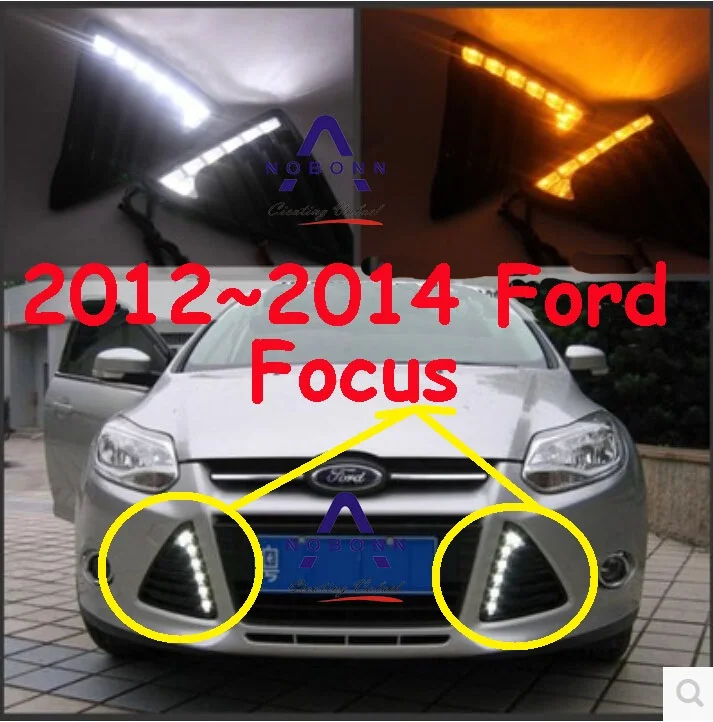 

2 шт. лампа бампера для дневного света Focus LED 2012 2013 2014 года автомобильные аксессуары дневной свет Focus передний фонарь