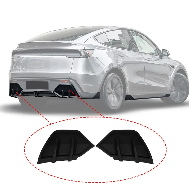 Applicable for Tesla New Model Y High Quality ABS Rear Bumper Side Corner Diffuser Lip Automobile Exterior Body Kits Accessories