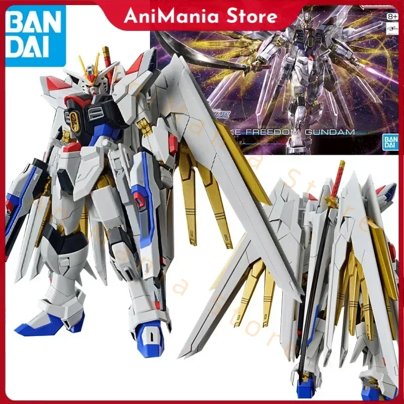 

Bandai In Stock Original HG 1/144 Gundam SEED FREEDOM MIGHTY STRIKE FREEDOM GUNDAM Anime Action Figures Assembly Model Kids Toys