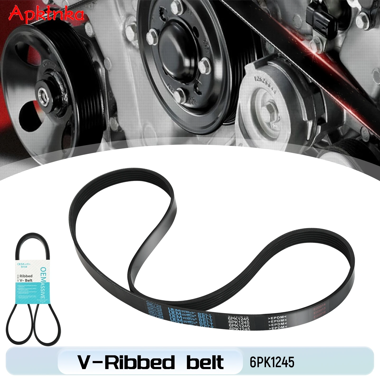 6PK1245 V-RIBBED BELT Air Conditioner Belts Multi V Drive Belt For Ford Focus Chevrolet Citroen Hyundai Jeep Opel Peugeot Toyota