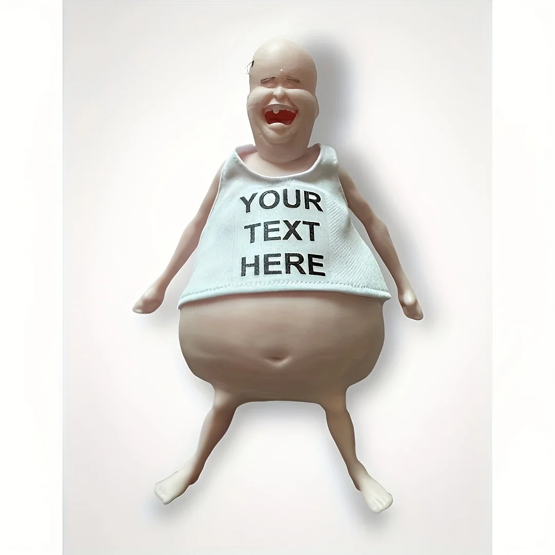 Funny Belly Doll - Soft Ugly Face & Tummy, Durable Easy-Clean Silicone Material for Adult Party Decor, Quirky Home Decoration