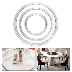 1Pcs 5-24inch Heavy Aluminium Rotating Bearing Turntable Round Swivel-Plate Fixed Smooth Easy Setup Turn Table Base Hardware