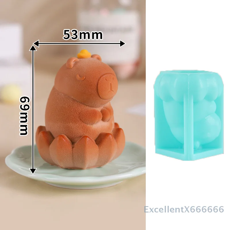 Süße Capybara Milch Gelee Silikonform Pudding Capybara Delphin Pudding Silikonform Home Backzubehör