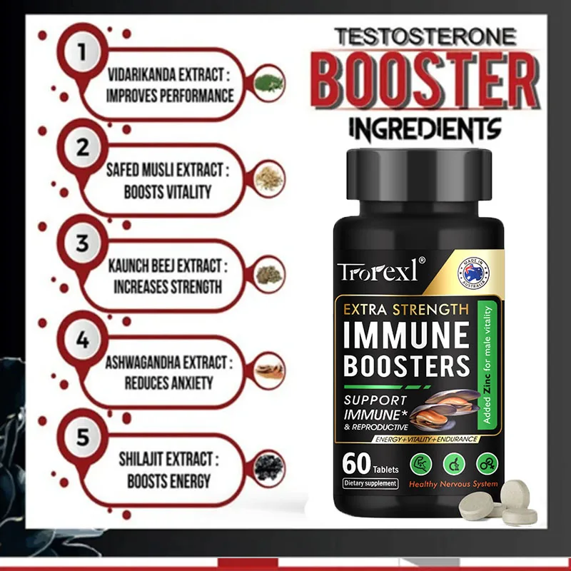 Oyster Tablets, Zinc Supplement, Supports Reproductive Health Natural Energizer