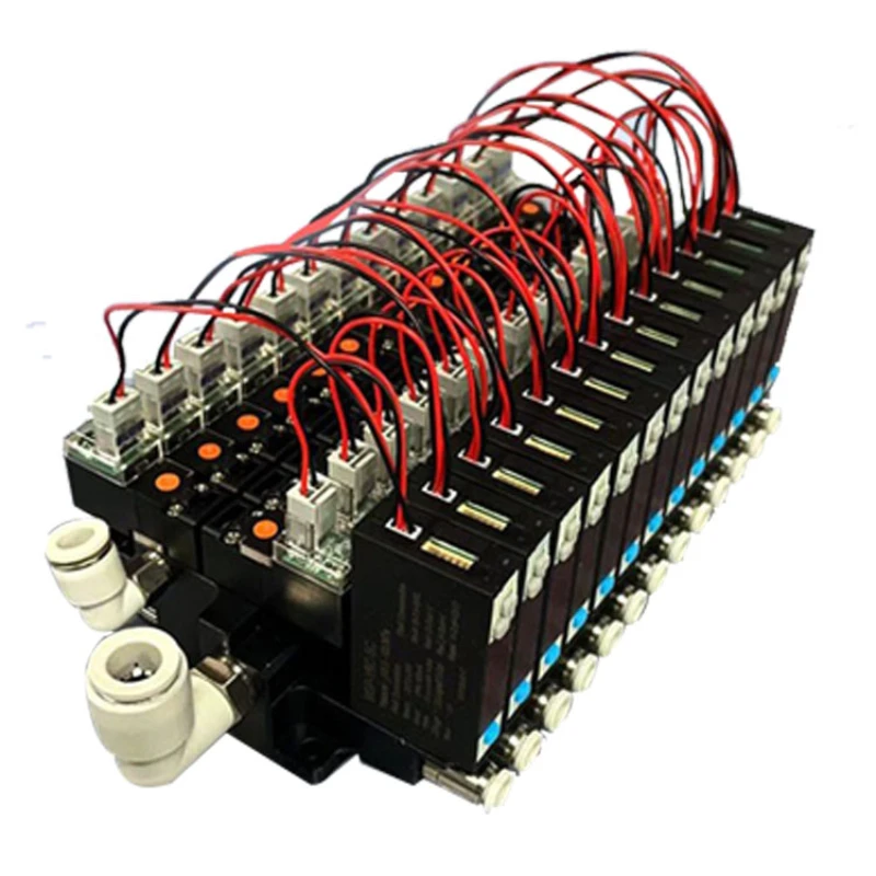 Miniature energy-saving strong vacuum integrated pneumatic valve group suction break high frequency digital display