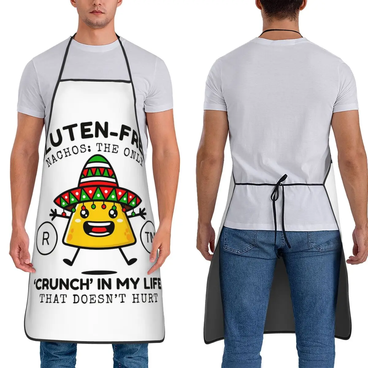 Gluten Free Nachos The Only 'crunch' In My Life That Doesn't Hurt Aprons Chef Baking Tablier Bib Kitchen Cleaning Pinafore