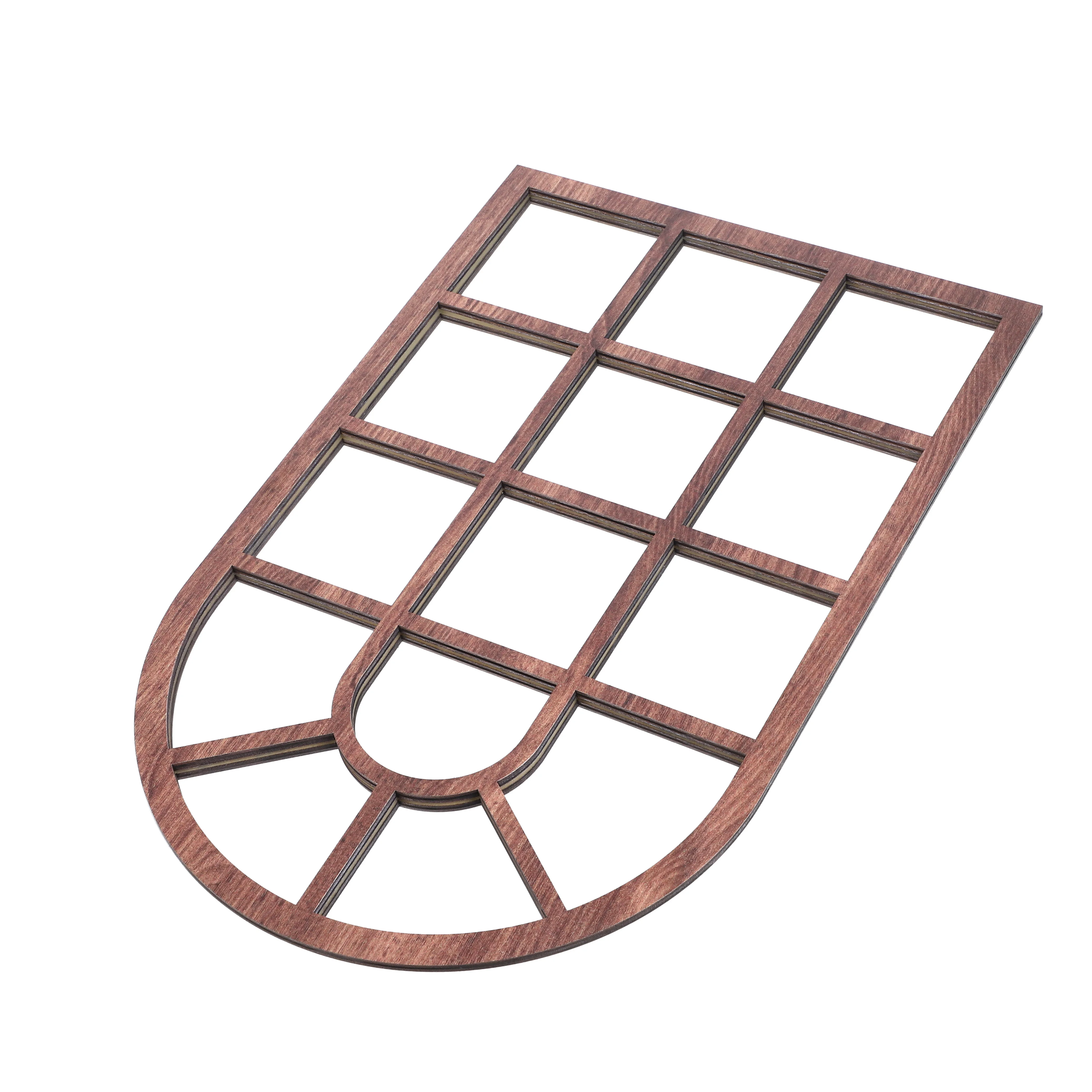 

Large Arched Wooden Window Frame Wall Decal Peel Stick Removable Window Sticker for Living Room Bedroom Entryway Rustic