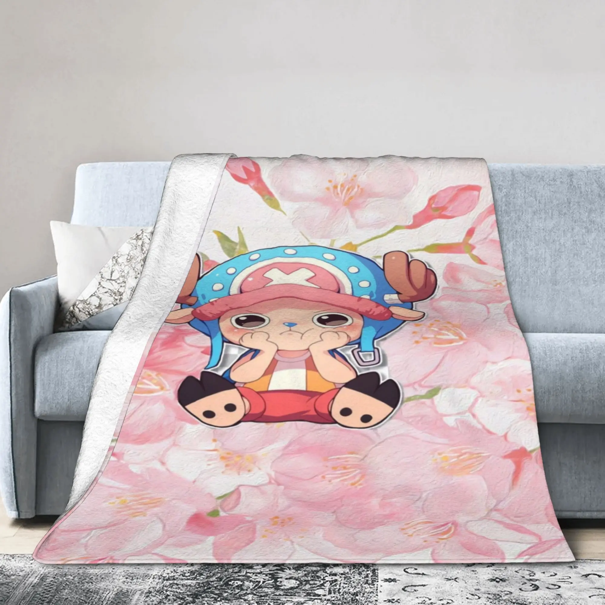 Custom Chopper Janpan Anime Blanket 3D Print Soft Flannel Fleece Warm Anime Throw Blankets for Home Bedding Sofa Bedspreads