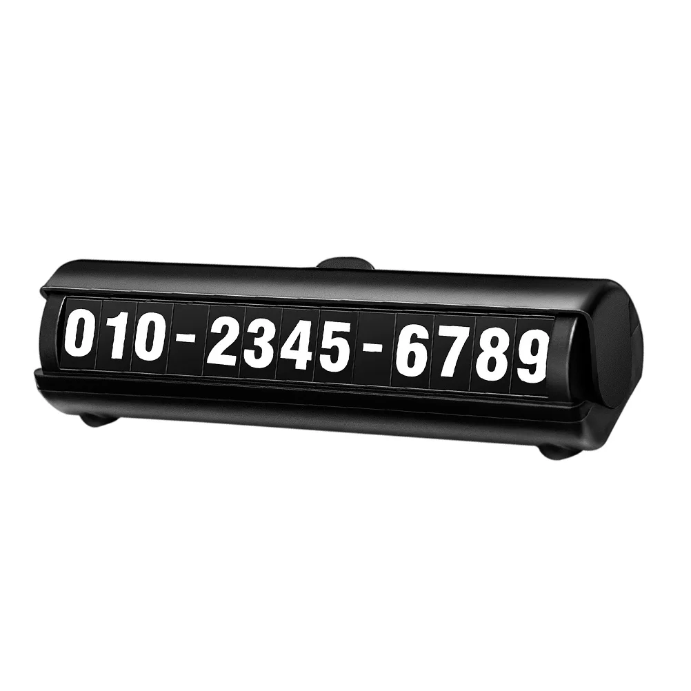 Phone Number Sign Temporary Parking Sign Stickers Number Board Durable Abs Wear Break Resistance Night Light Practical Use