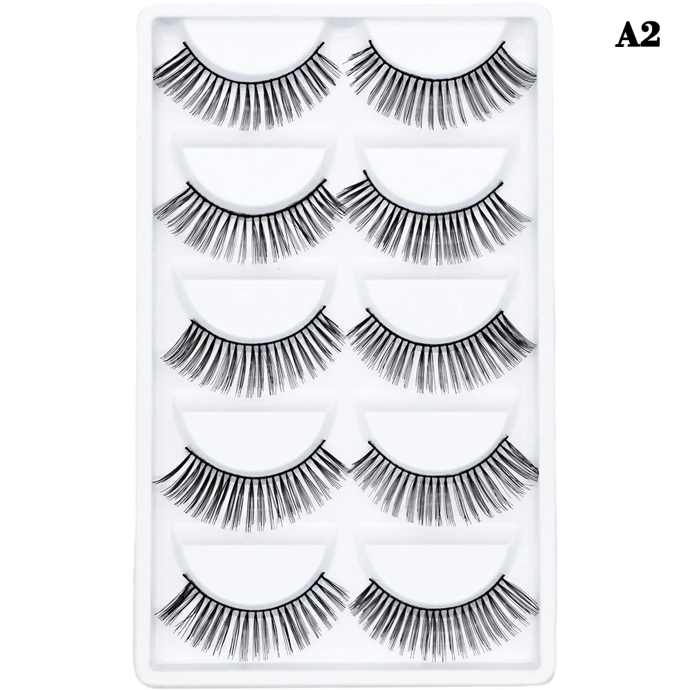 Kimcci 5 ペア 3D ミンクつけまつげナチュラルロング偽ミンクまつげ手がつけまつげ 100% 虐待送料まつげ再利用可能な繊毛