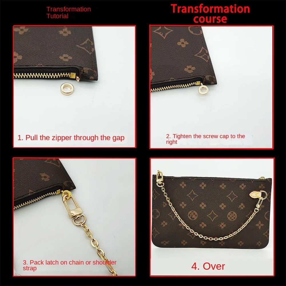 Bag Transformation Strap Punch-free Long Real Leather Wide Shoulder Strap Crossbody Strap Single-purchase Accessories