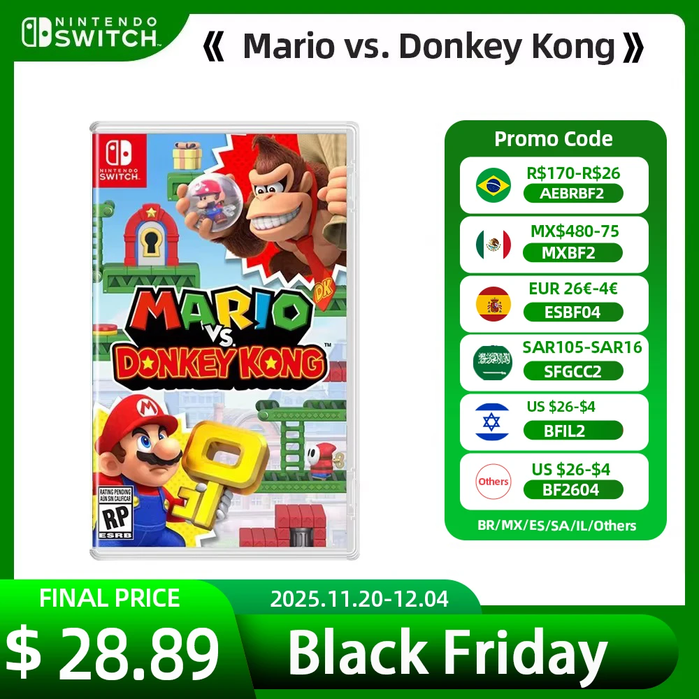 MARIO VS DONKEY KONG SWITCH physical game SPANISH VERSION European guarantee SPANISH VERSION EU WARRANTY