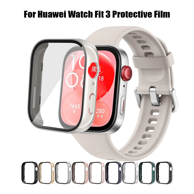 Protective Case For Huawei Watch Fit 3 PC Watch Screen Protector Shell All-Inclusive Watch Case For Huawei Watch Fit 3 Cover