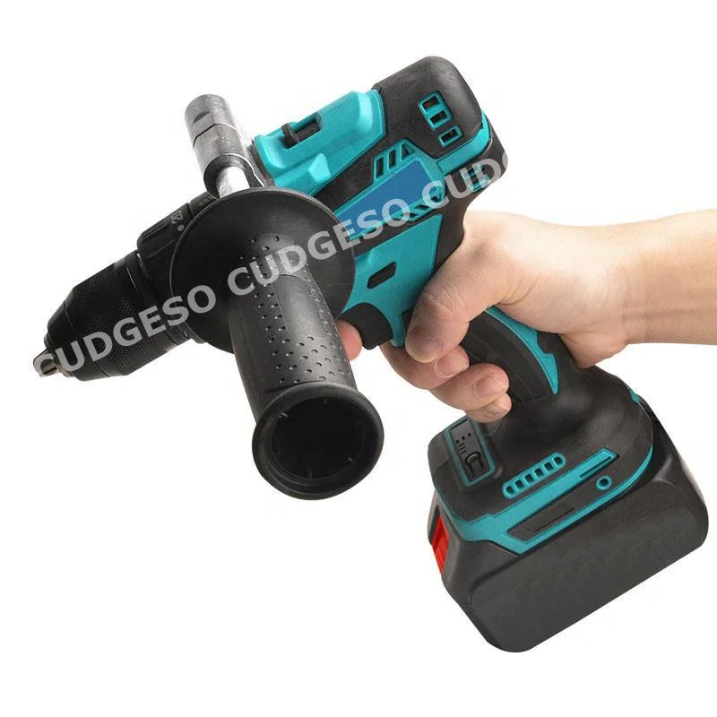 Top Quality Tools Rotary Li-ion Cordless Power Drilling Brushless Hammer Drills Machine With 2 Batteries and 1 Charge Set