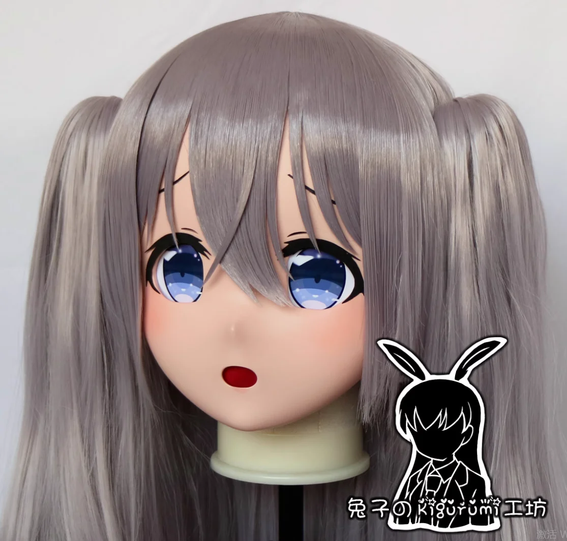 

(RB04011)Customize Lockable Full Head Resin Cartoon Cosplay Japanese Character Anime Role Play Kigurumi Mask With Back Shell