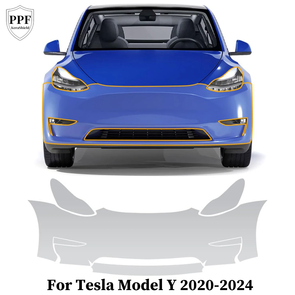 

TPU Paint Protection Film For Tesla Model Y 2020-2024 Pre-cut PPF Clear Cover Car Body Anti-Scratch Cover Invisible Repairable