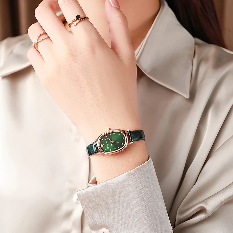 Модные женские часы, повседневные женские кварцевые часы с маленьким циферблатом и кожаным ремешком, Reloj Mujer, часы для девочек