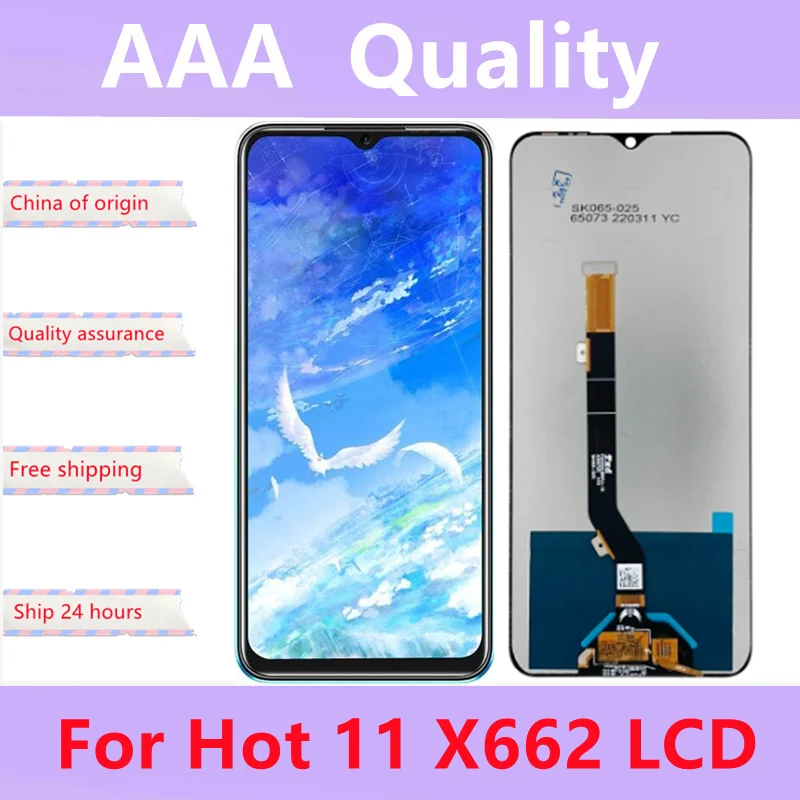 

100% Test High Quality ORIGINAL Lcd For Infinix hot 11 X662 LCD Display Screen Touch Sensor Digitizer