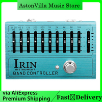 ﻿ IRIN AN-40 10 Band EQ Electric Guitar Effect Pedal Pedals Adjustable Knobs Guitar Accessories 31.25Hz to 16kHz