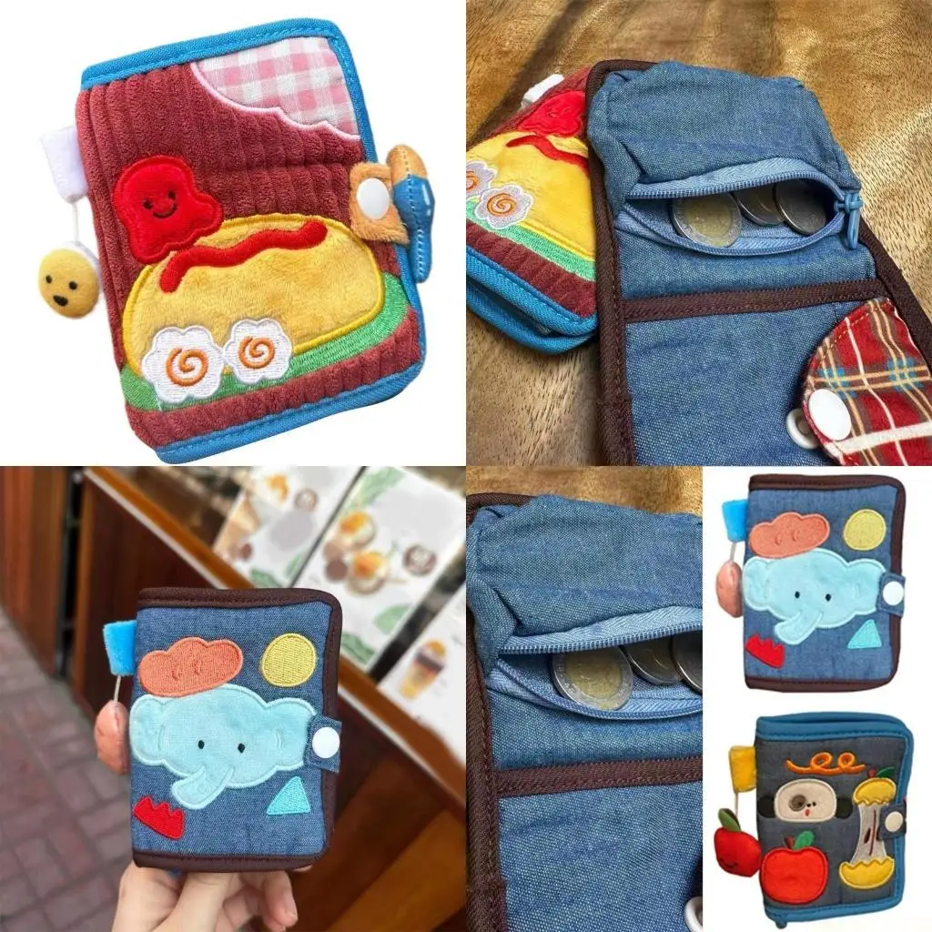 

X90d маленькие кошельки мультфильм Слон Короткий кошелек холст сменить кошелек прекрасный кошелек