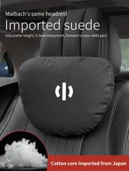 For HiPhi Z X Y A Suede Car Headrest Neck Support Seat Lumbar cushion Breathable Soft Neck Pillow Waist pad Auto Accessories