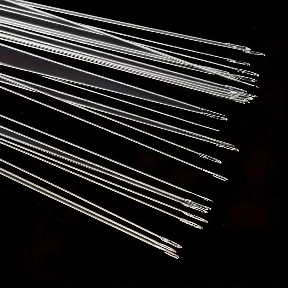 10-teiliges Set ultrafeiner Perlennadeln, Metallnähnadeln für die Schmuckherstellung, DIY-Bastelwerkzeuge zum Einfädeln von Perlen (mit Röhrchen) – Detail 9
