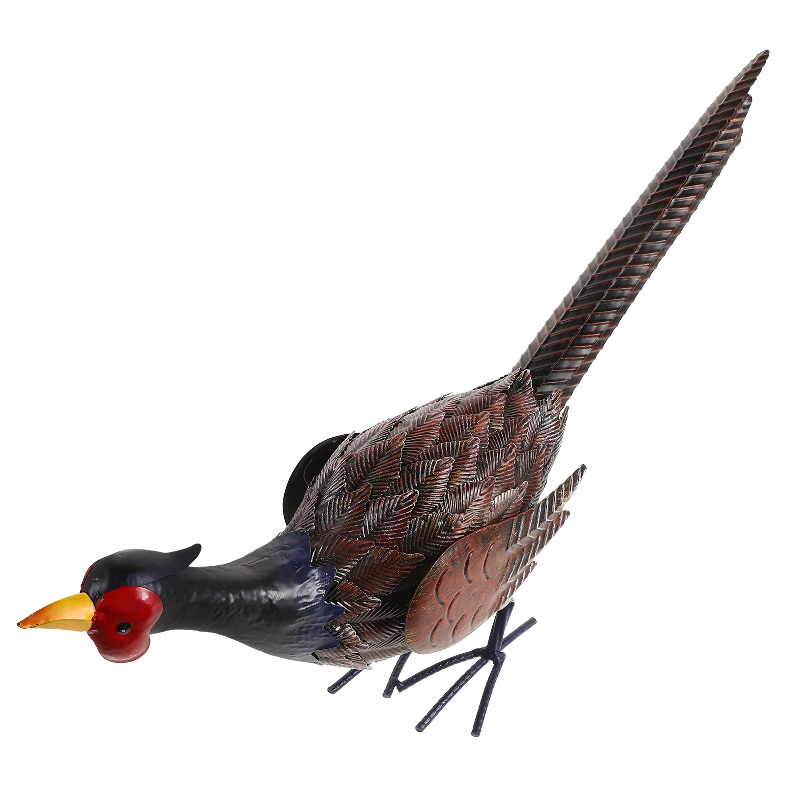 

Simulated Pheasant Iron Garden Decoration Lifelike Pheasant Ornament For Yard Pond Landscape Outdoor Decor